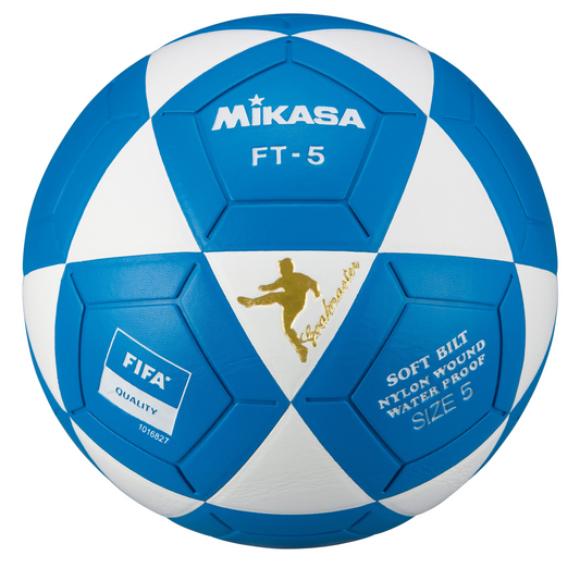 כדור כדורגל - לבן / כחול