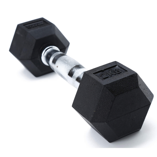 משקולת יד ראש גומי 2 קג