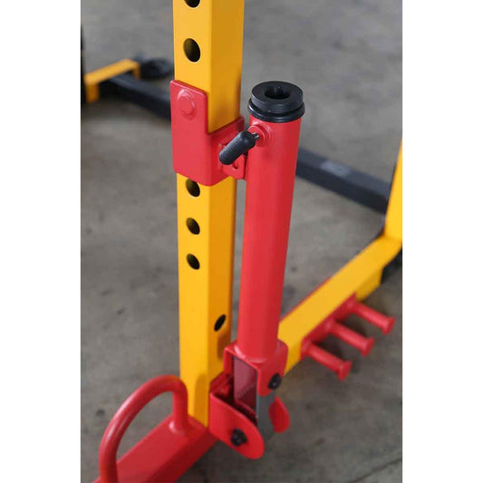 תוספת תושבת למוט אולימפי לחיבור לכלוב POWERTEC - אדום / צהוב