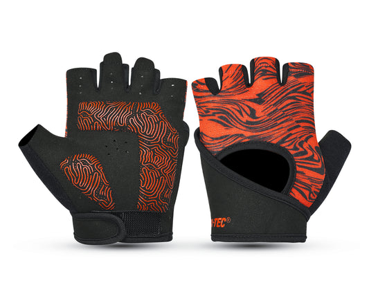 כפפות כושר נשים - שחור / כתום