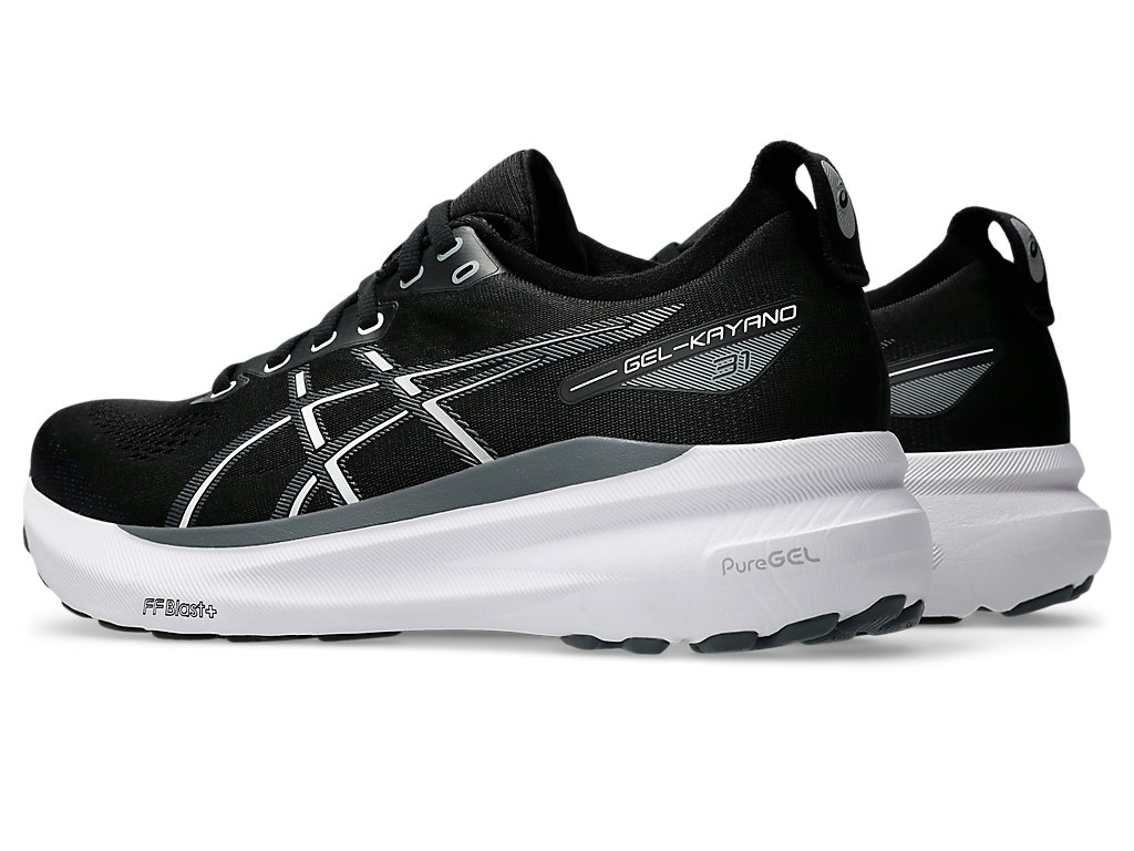 נעלי ריצה מקצועיות Gel Kayano 31 2E גברים - שחור / לבן