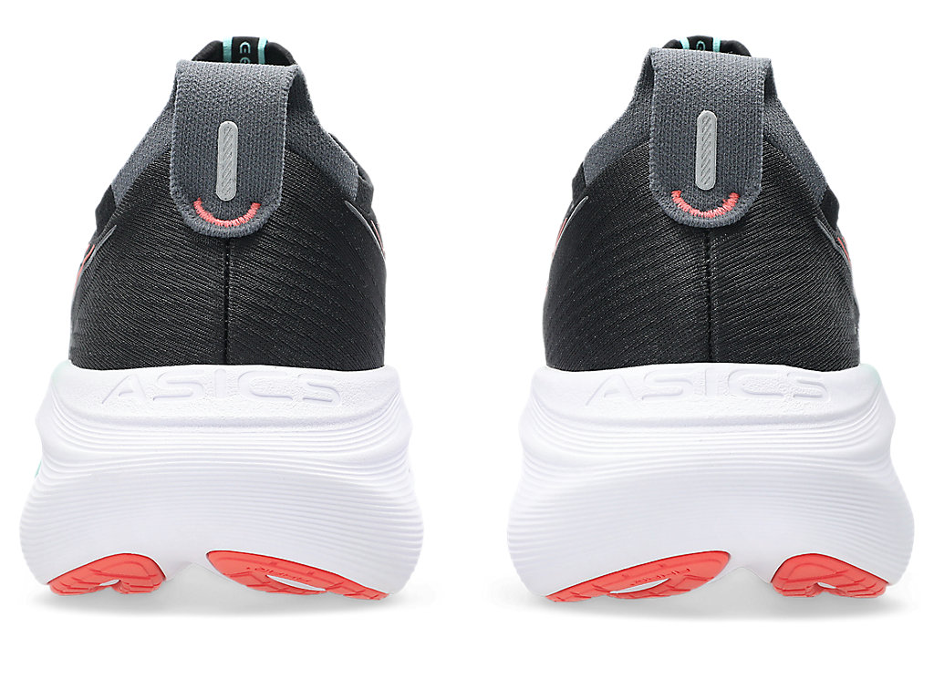 נעלי ריצה מקצועיות GEL NIMBUS 27 WIDE גברים - שחור / לבן / כתום