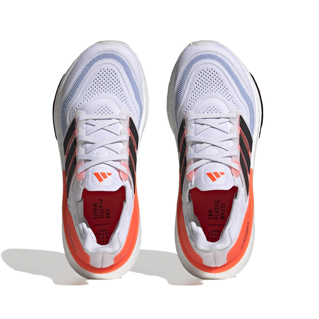 נעלי ריצה מקצועיות ULTRABOOST LIGHT נשים - לבן / כתום