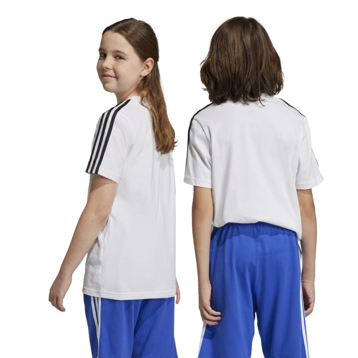 חולצת אימון קצרה יוניסקס - לבן