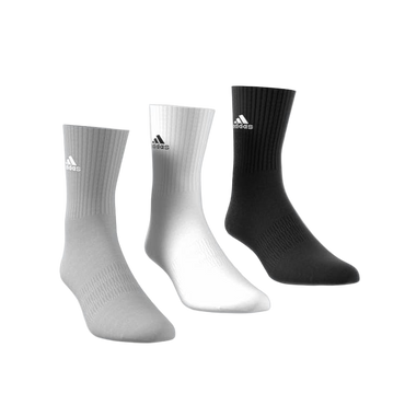 שלישיית גרבי ספורט יוניסקס - שחור / לבן / אפור