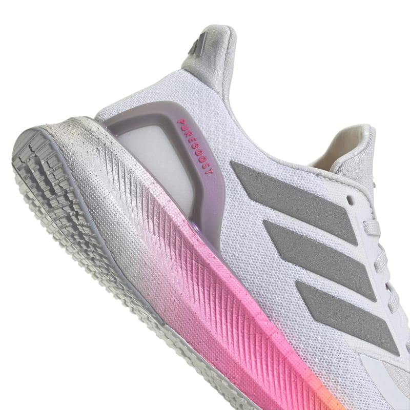 נעלי ריצה מקצועיות PUREBOOST 5 נשים - אפור / ורוד / צהוב