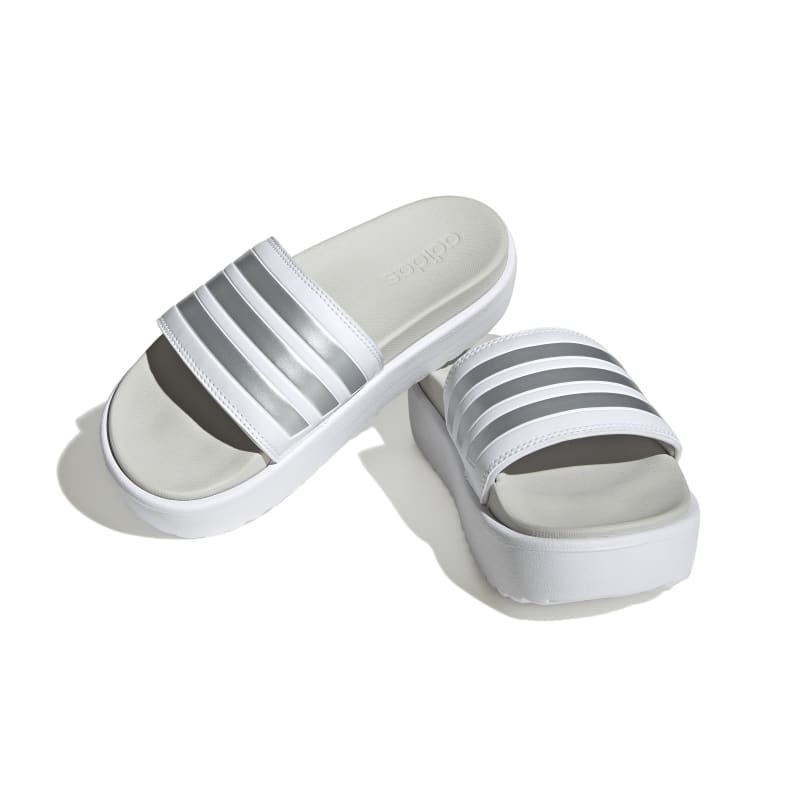כפכפי ADILETTE PLATFORM נשים - לבן