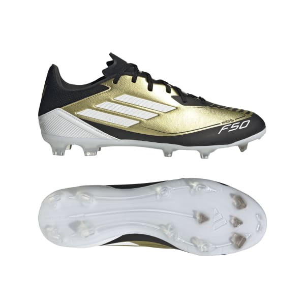 נעלי כדורגל F50 MESSI LEAGUE FG גברים - זהב / שחור