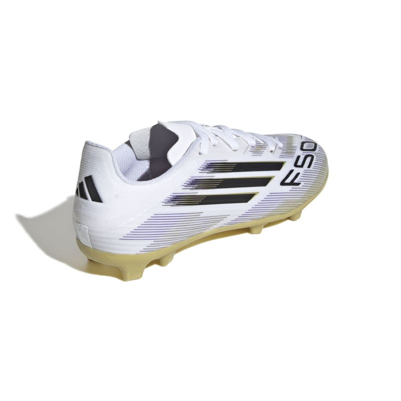 נעלי כדורגל F50 LEAGUE FG/MG ילדים - לבן / זהב