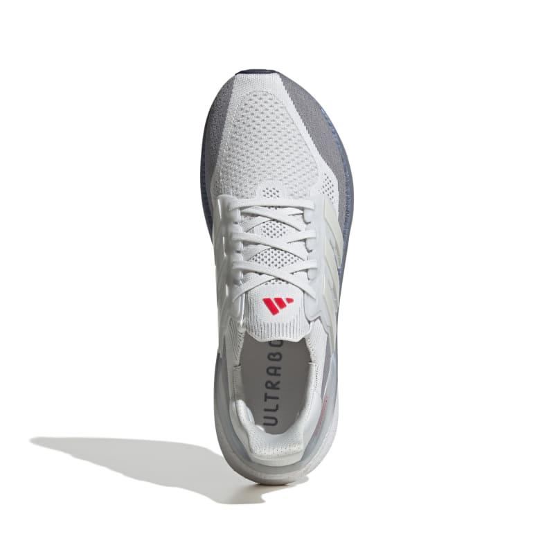 נעלי ריצה מקצועיות ULTRABOOST 5 גברים - אפור / לבן