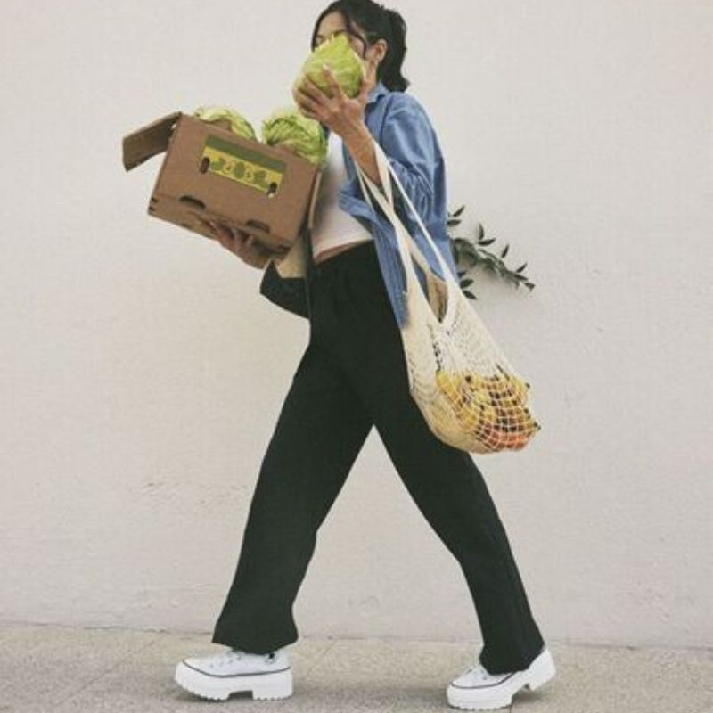 נעלי אולסטאר LUGGED HEEL HI נשים - לבן