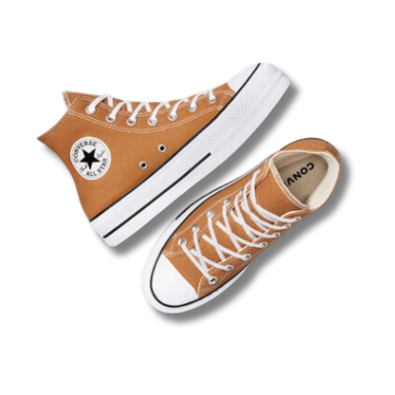 נעלי אולסטאר CHUCK TAYLOR LIFT נשים - כתום / לבן