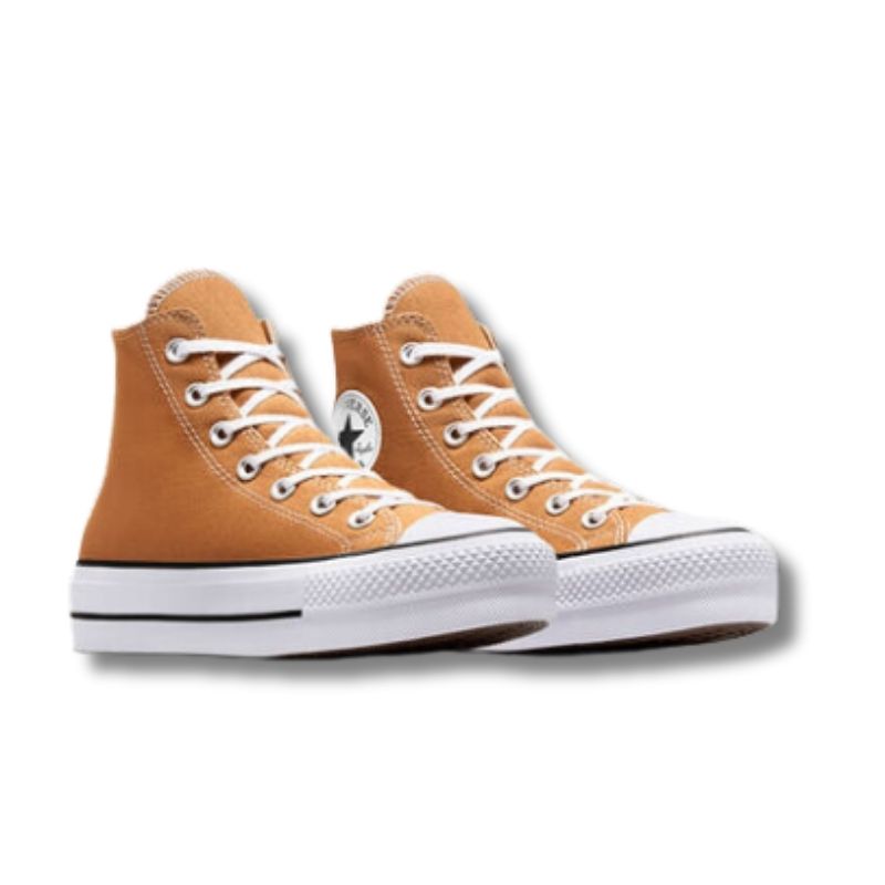 נעלי אולסטאר CHUCK TAYLOR LIFT נשים - כתום / לבן