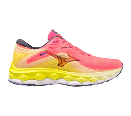 נעלי ריצה מקצועיות WAVE SKY 7  נשים - ורוד / צהוב