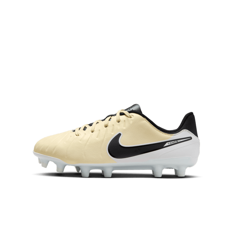 נעלי כדורגל JR. TIEMPO LEGEND 10 ACADEMY ילדים - בז' / לבן