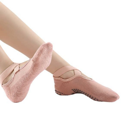 גרבי פילאטיס ויוגה נשים - ורוד