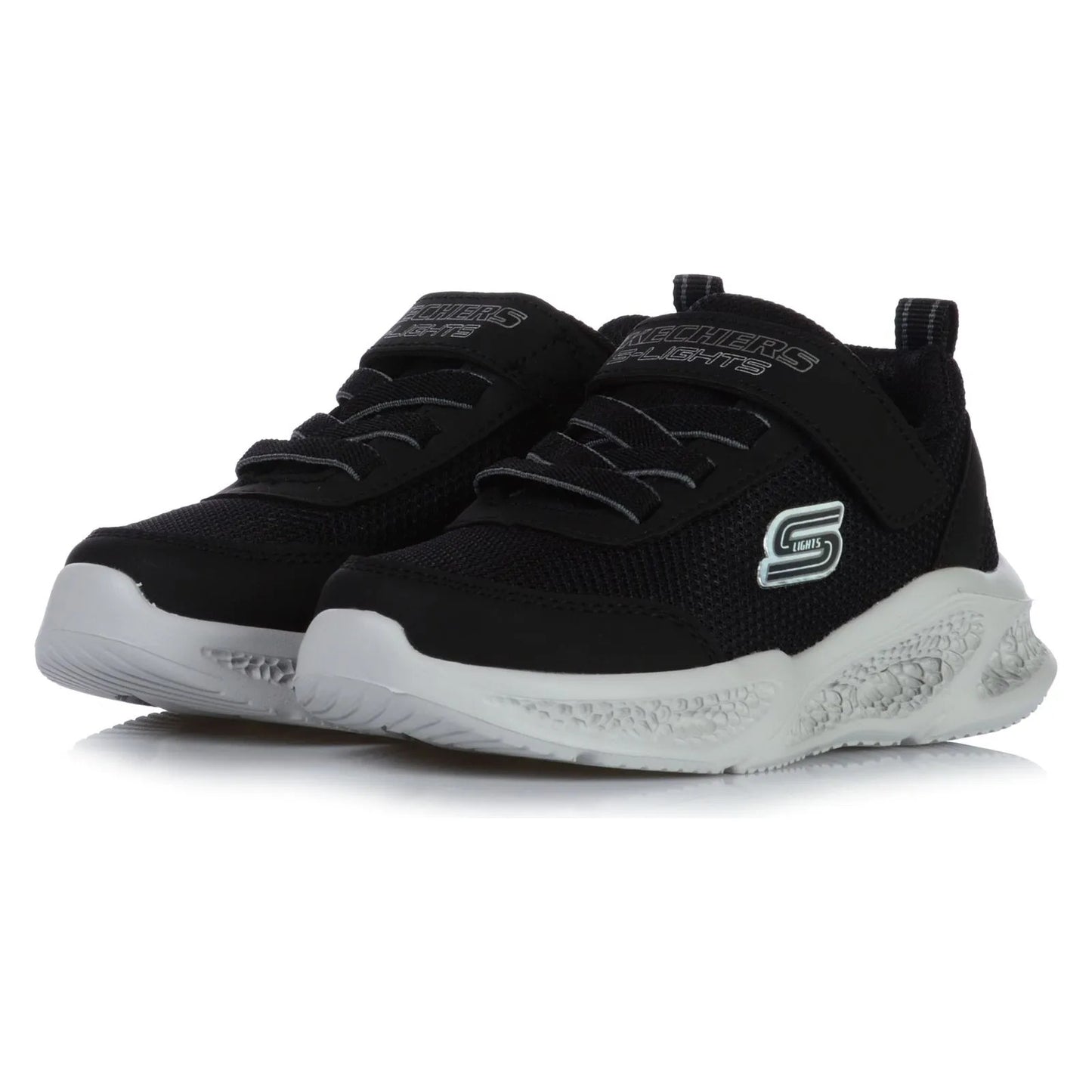 נעלי אורות SKECHERS METEOR LIGHTS תינוקות בנות - שחור / אפור