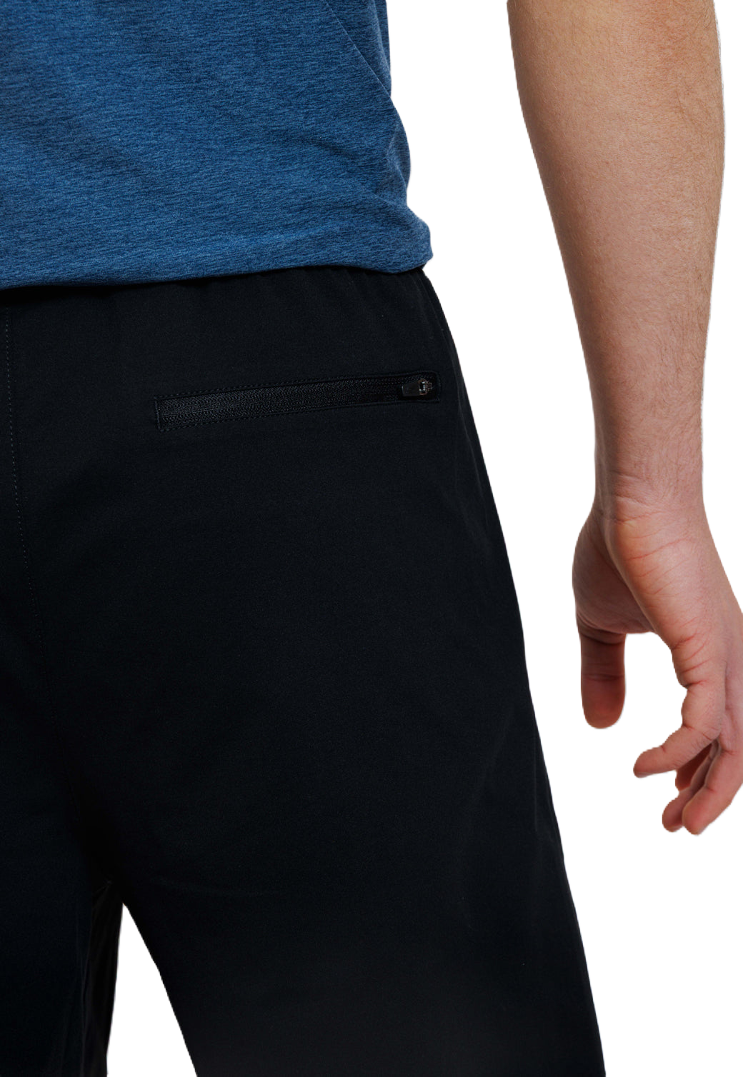 מכנסי אופנה קצרים גברים - שחור