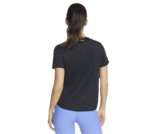חולצת ספורט קצרה נשים - שחור