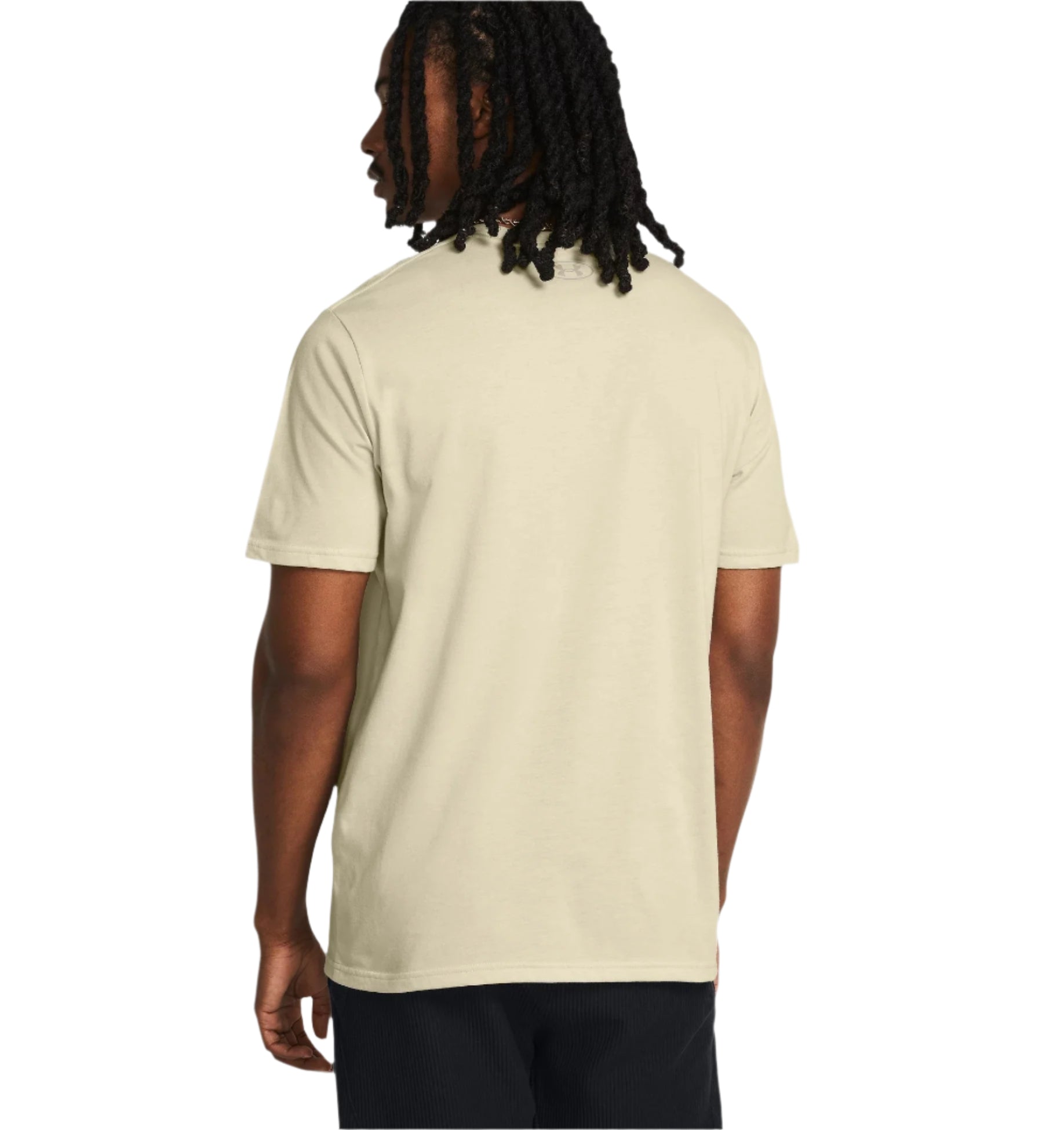 חולצה קצרה גברים - שמנת