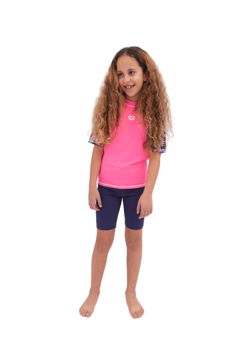 חולצת גלישה ילדים ונערות - ורוד