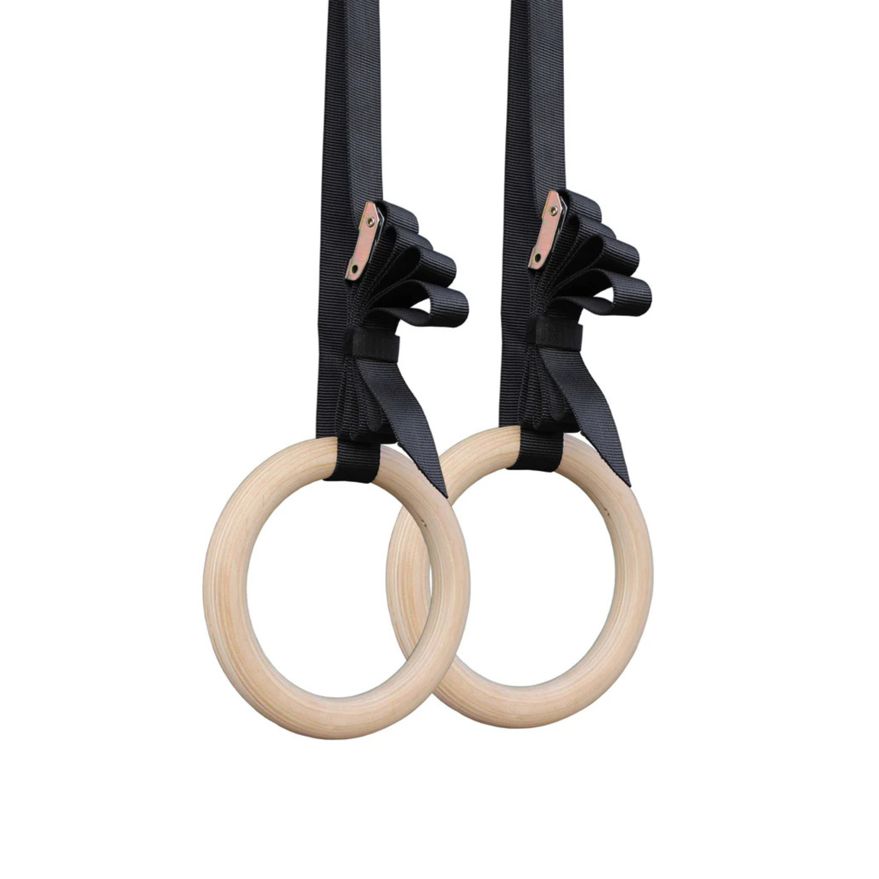 טבעות עץ עם רצועה GYMNASTIC RING DIA:28MM