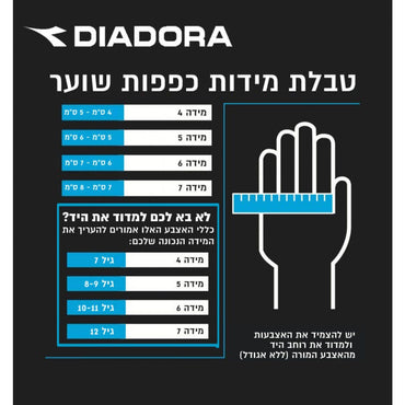כפפות שוער ילדים ונוער - שחור / כחול ניאון
