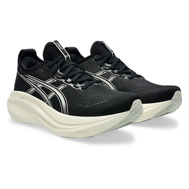 נעלי ריצה מקצועיות GEL NIMBUS 27 WIDE גברים - שחור / לבן