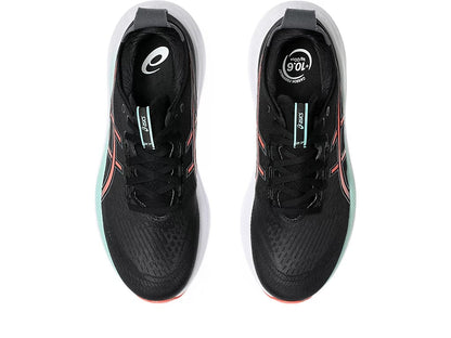 נעלי ריצה מקצועיות GEL NIMBUS 27 WIDE גברים - שחור / לבן / כתום