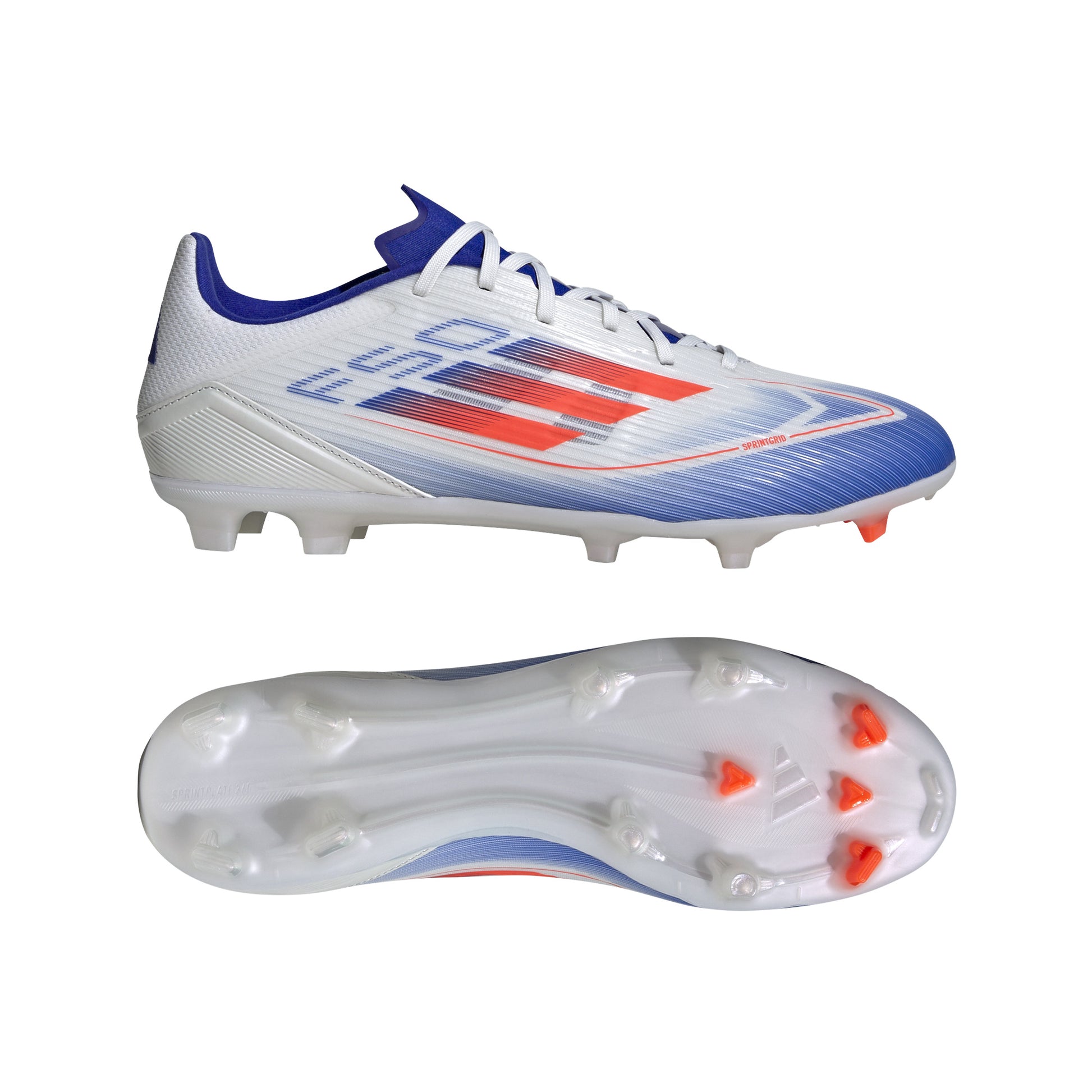 נעלי כדורגל F50 LEAGUE FG/MG גברים - לבן / כחול