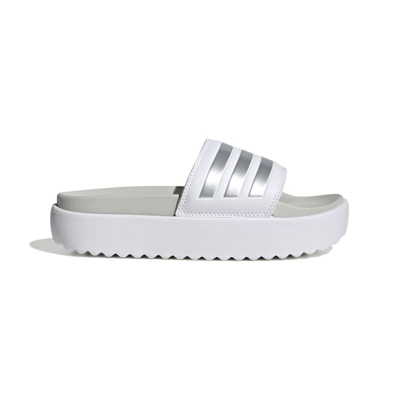 כפכפי  ADILETTE PLATFORM נשים - לבן