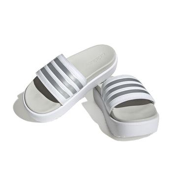 כפכפי  ADILETTE PLATFORM נשים - לבן