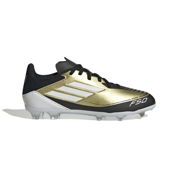נעלי כדורגל F50 MESSI LEAGUE FG ילדים - זהב / שחור