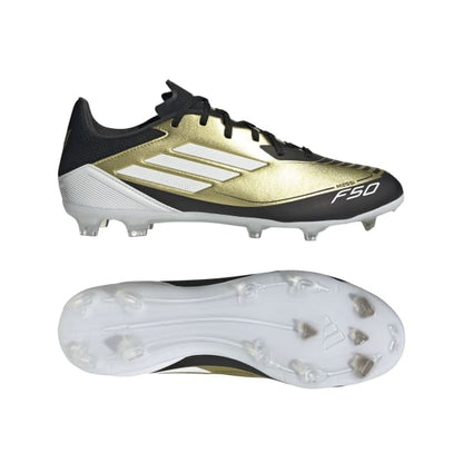 נעלי כדורגל F50 MESSI LEAGUE FG גברים - זהב / שחור