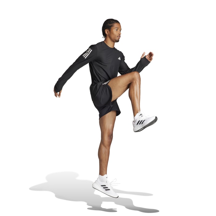 חולצת אימון ארוכה גברים - שחור