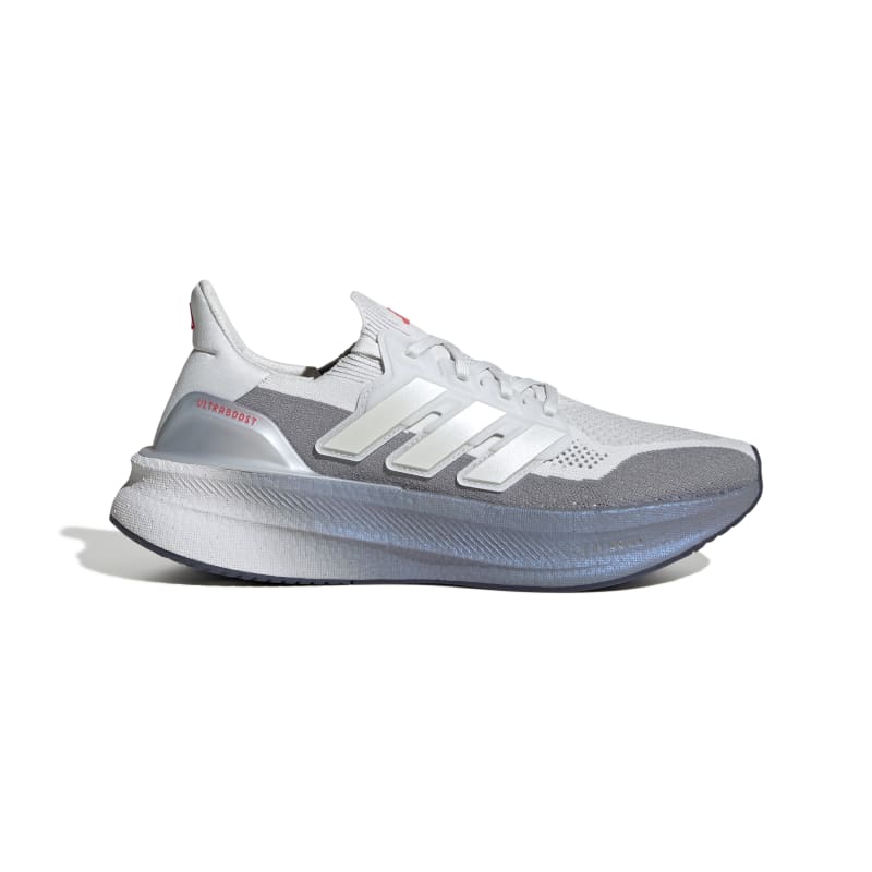 נעלי ריצה מקצועיות ULTRABOOST 5 גברים - אפור / לבן
