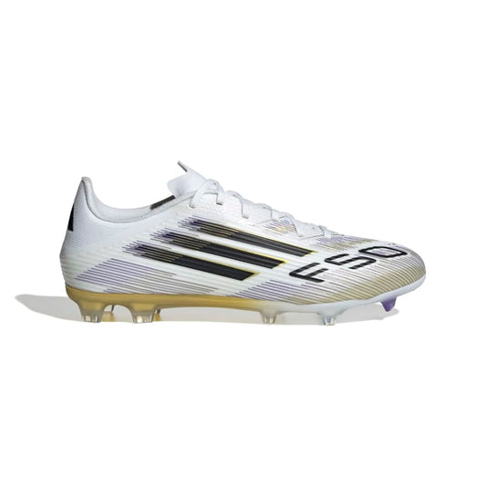 נעלי  כדורגל F50 LEAGUE FG/MG גברים - לבן / זהב