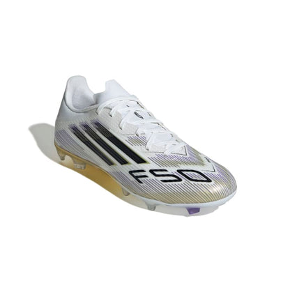 נעלי  כדורגל F50 LEAGUE FG/MG גברים - לבן / זהב