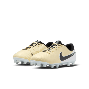 נעלי כדורגל JR. TIEMPO LEGEND 10 ACADEMY ילדים - בז' / לבן
