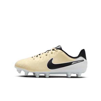 נעלי כדורגל JR. TIEMPO LEGEND 10 ACADEMY ילדים - בז' / לבן