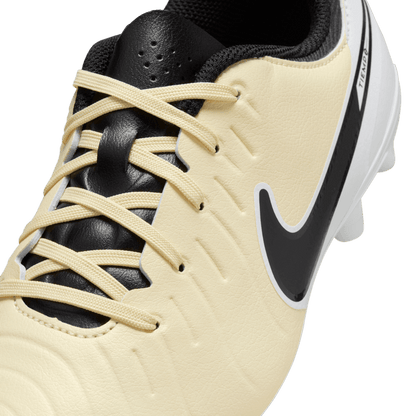 נעלי כדורגל JR. TIEMPO LEGEND 10 ACADEMY ילדים - בז' / לבן