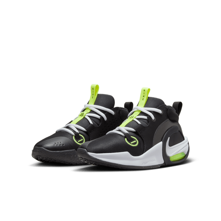 נעלי כדורסל AIR ZOOM CROSSOVER 2 ילדים - שחור / אפור / ירוק