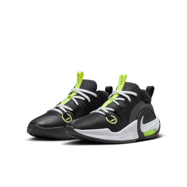 נעלי כדורסל AIR ZOOM CROSSOVER 2 ילדים - שחור / אפור / ירוק